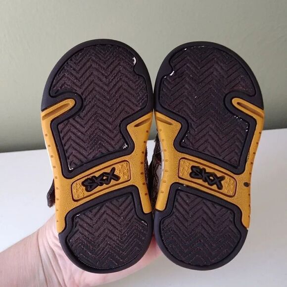 Y2K VTG Brown White Leather Sketchers Nollies Sneakers Size 5 - Picture 12 of 14